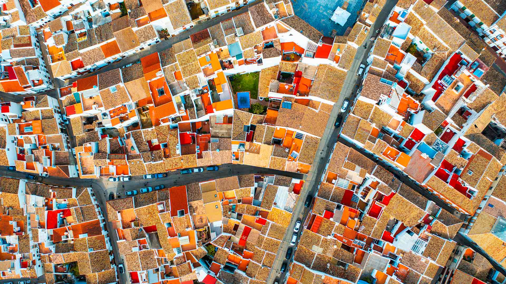 Aerial view of Olvera, Andalusia, Spain (© Marco Bottigelli/Getty Images)