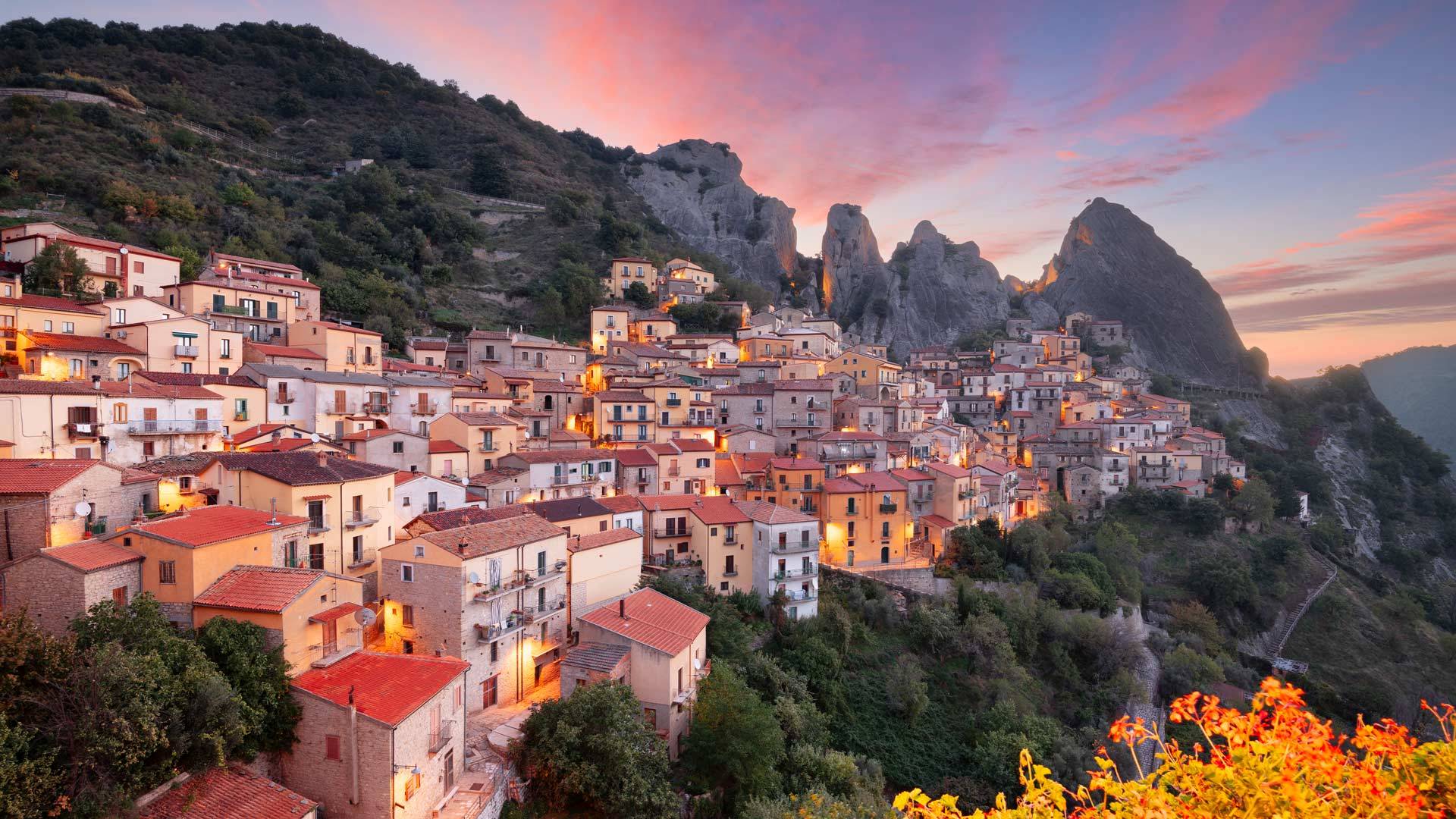 Castelmezzano, Basilicata, Italy (© Sean Pavone/Getty Images)