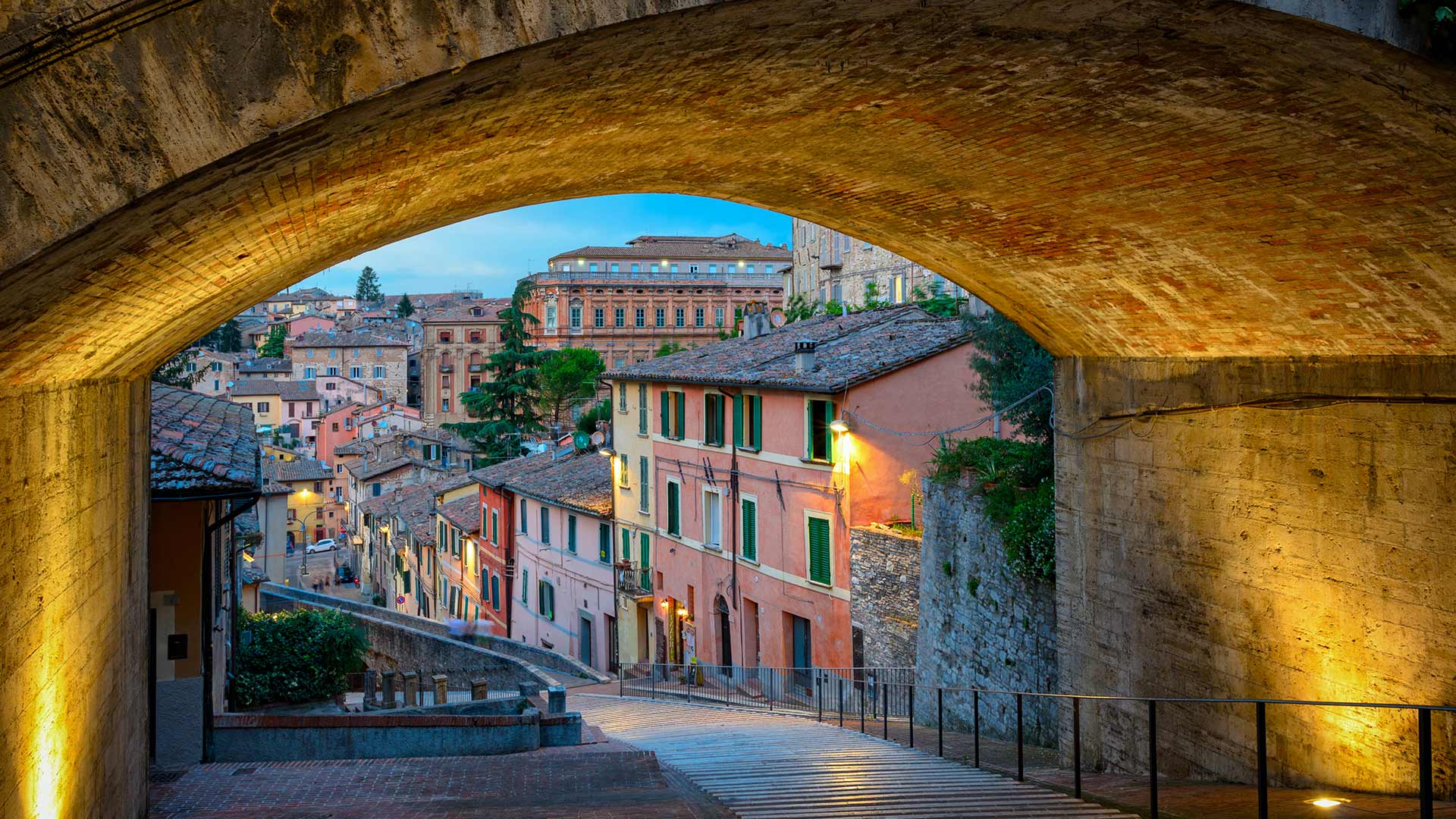 Medieval Aqueduct, Perugia, Italy (© Marco Saracco/Getty Images)