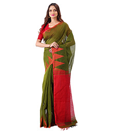Handloom Temple  Cotton Saree