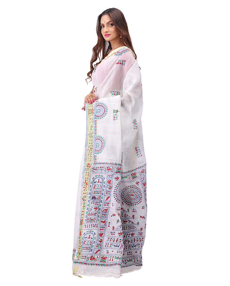 Printed Handloom Cotton Saree