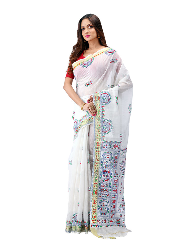 Printed Handloom Cotton Saree