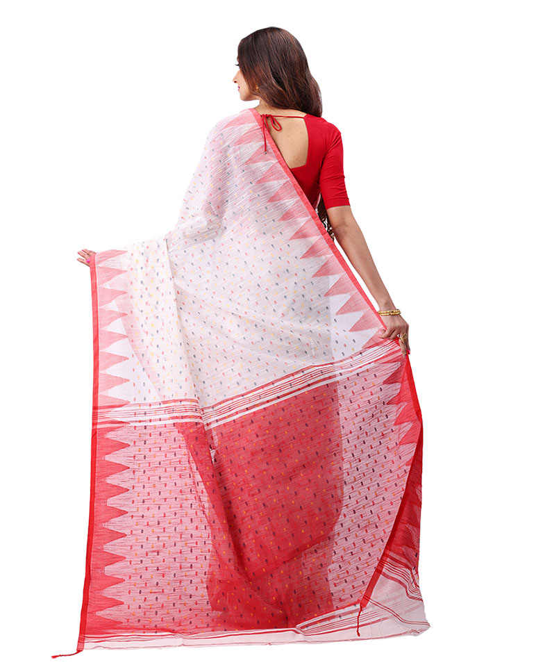  Handloom Tample  Saree