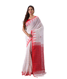  Handloom Tample  Saree