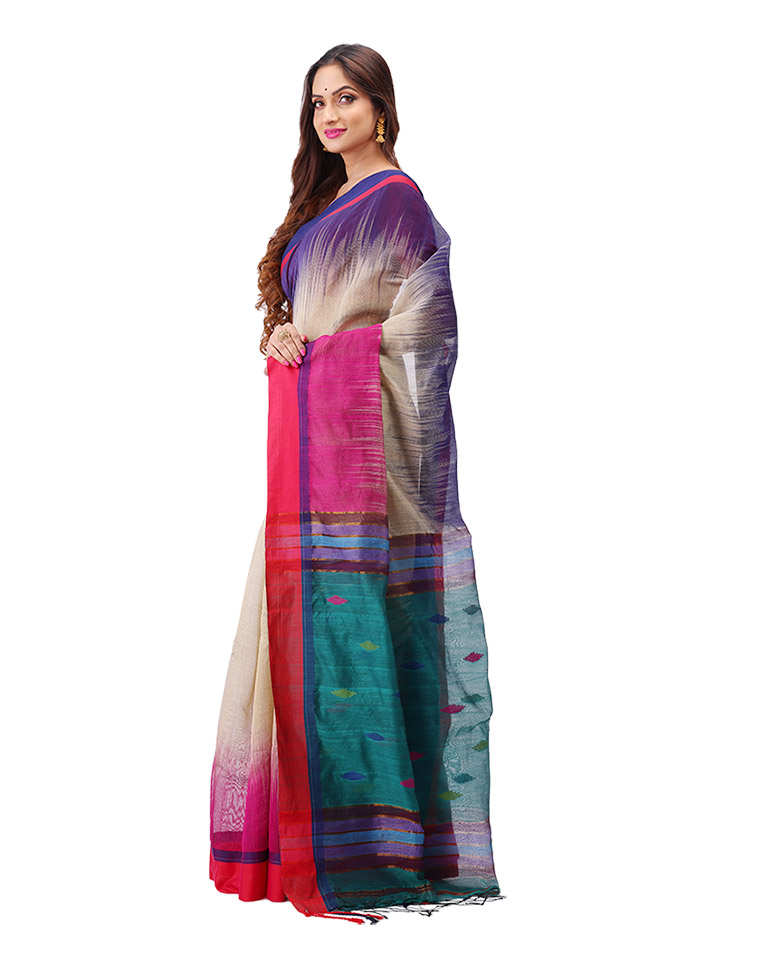 Printed Handloom Cotton Saree