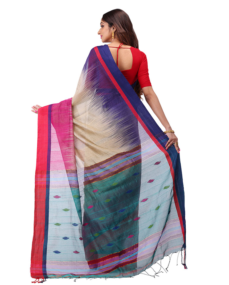Printed Handloom Cotton Saree
