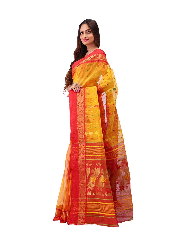 Handloom Tant Banrasi  Cotton Saree