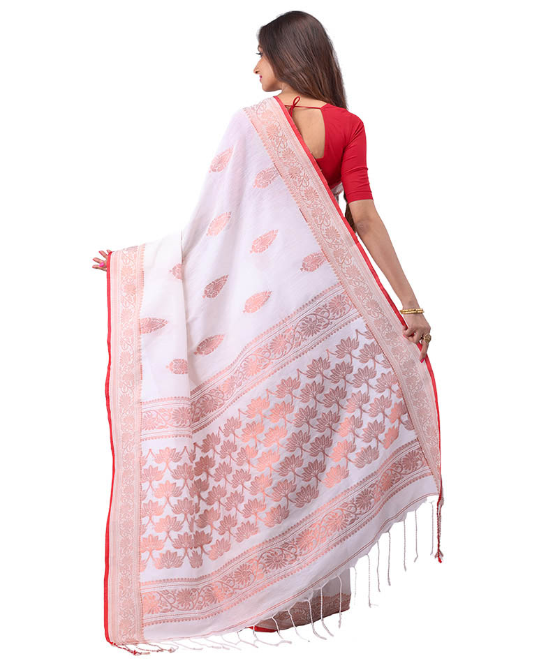 Cotton Linen Saree