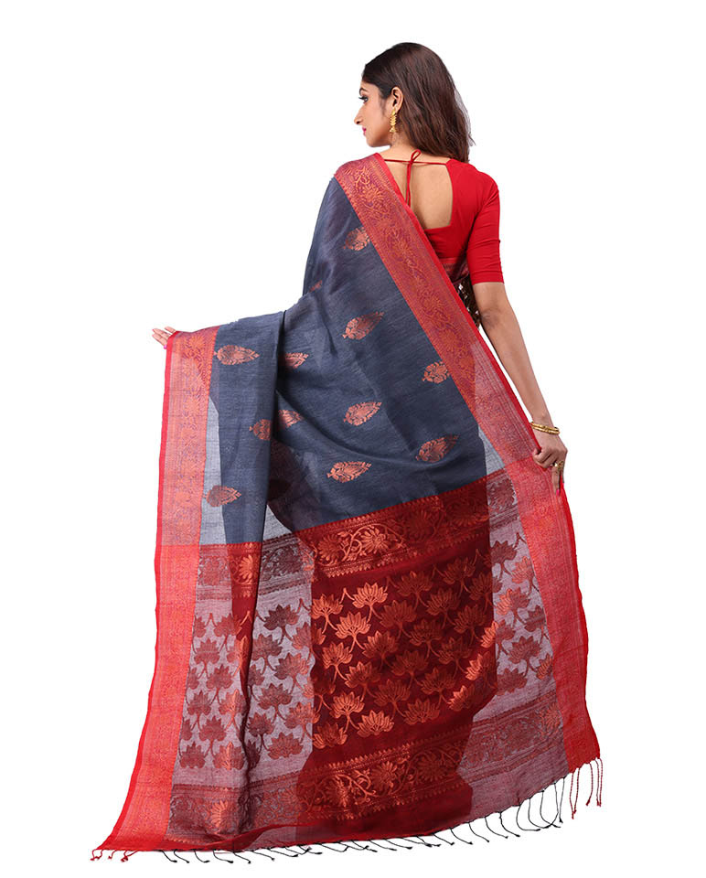 Cotton Linen Saree