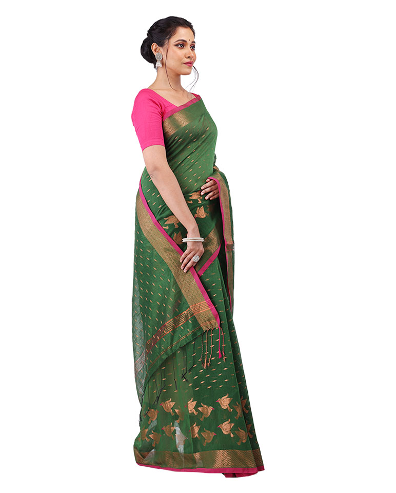 Handloom Bird Saree