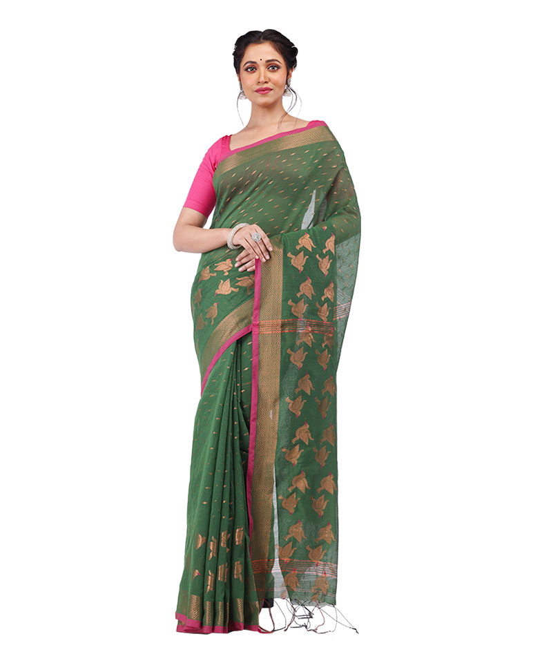 Handloom Bird Saree