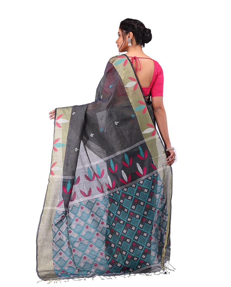 Checks Silk Handloom Saree