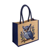 New Printed Jute Shopping Bag