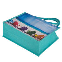 Large Reusable Eco Jute Beach Tote for Women
