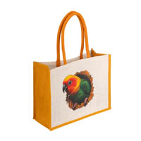 Custom Jute Beach Tote Bag