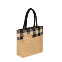 Custom Design Large Jute Burlap Shopping Beach Tote Bag 
