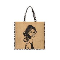 Laminated Jacquard Tote Bag | Reusable Shopping Bag