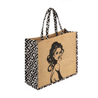 Laminated Jacquard Tote Bag | Reusable Shopping Bag