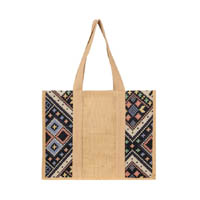 Laminated Jacquard Tote Bag | Reusable Shopping Bag