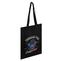 Custom Black Cotton Shopping Bag | Eco-Friendly & Reusable