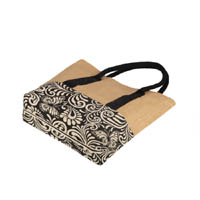 Custom Large Jute Tote Bag for Shopping & Beach (thumb) - 3
