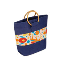 Custom Logo Laminated Jute Tote Bag