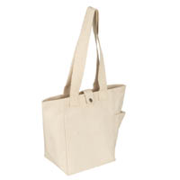 Promotion Canvas Shopping Tote Bag With Pocket                                                                                                       